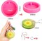 Resin Molds Silicone Keychain, 4 Pcs Round Epoxy Casting Mold for RFID Key Fob/Tracker with 10 Pieces Key Rings